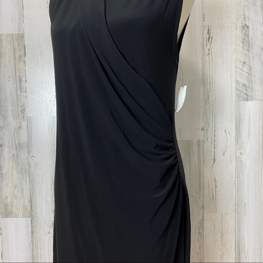 Norma Kamali Sleeveless Side Drape Dress, L - Picture 6 of 8